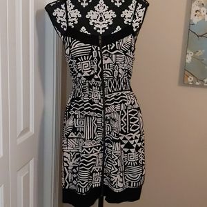 Geometric Print Mini Dress